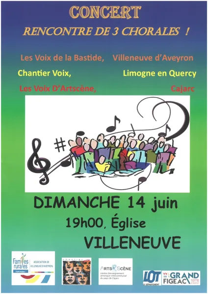 Concert - Rencontre de 3 chorales