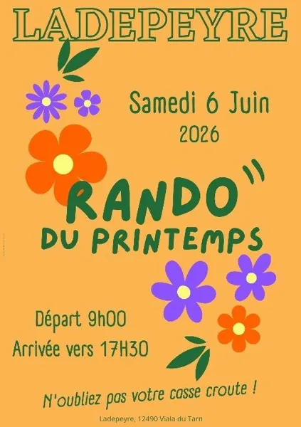 Randonnée de printemps à Ladepeyre