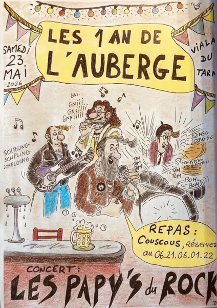 Les un an de l'auberge du Viala