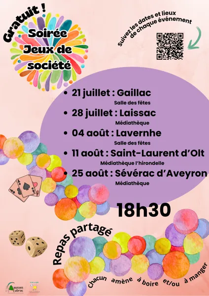 Soirée Jeux de Société à Laissac