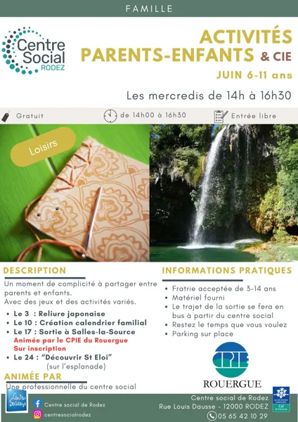 Activités parents & enfants (6-11 ans)