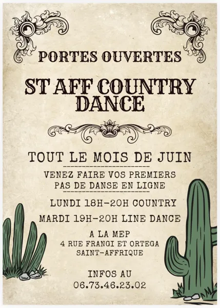 Portes Ouvertes du Saint-Aff Country Dance