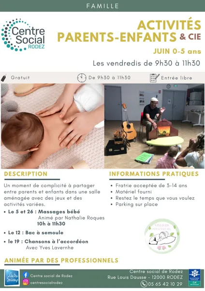Activités parents & enfants (0-5 ans)