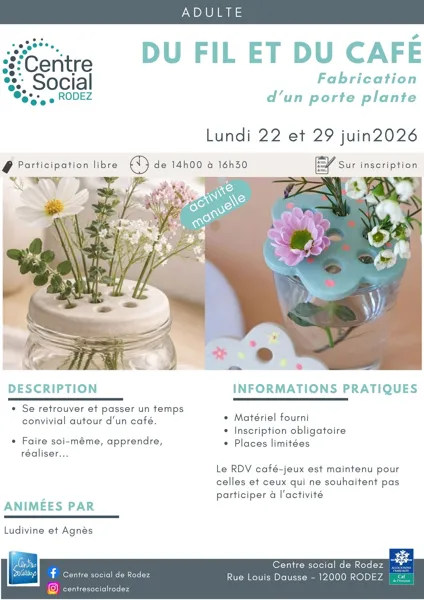 Atelier créatif : Du fil et du café