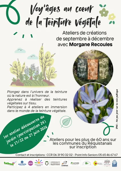 Ateliers senior teinture végétale - Voy’âges
