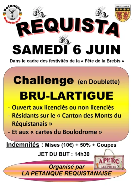 Challenge de Pétanque Bru-Lartigue en doublette