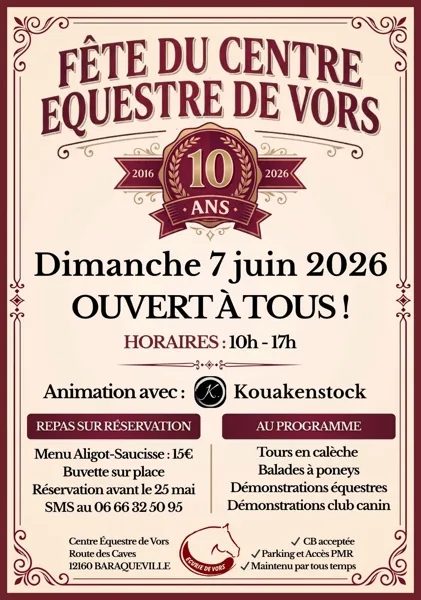 Fête au centre équestre de Vors