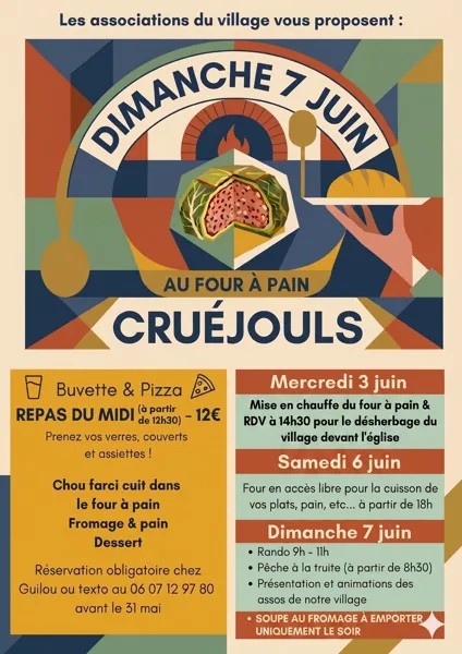 Journée inter associations à Cruéjouls