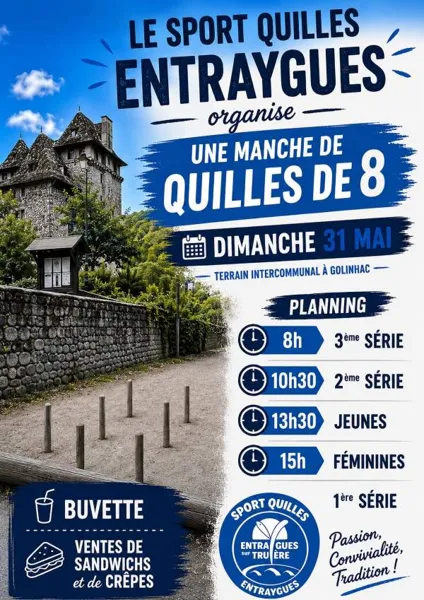 Manche de Quilles de 8
