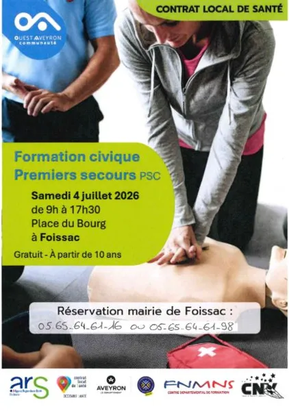 Formation civique premiers secours PSC