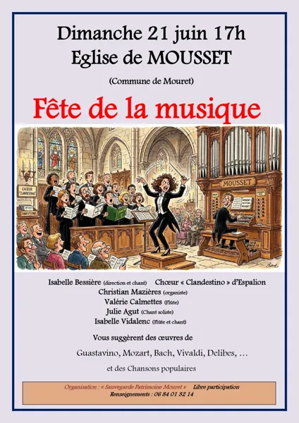 Fête de la musique - église de Mousset