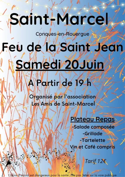 Feu de la St-Jean à Saint-Marcel
