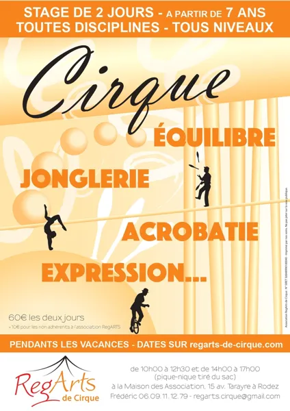 Stage pluridisciplinaire : cirque
