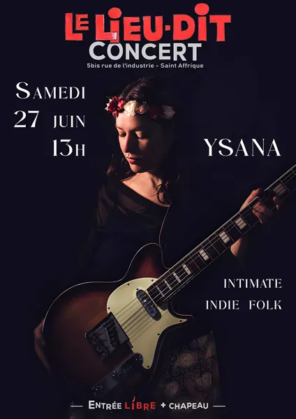 Concert de Ysana, folk et électronique