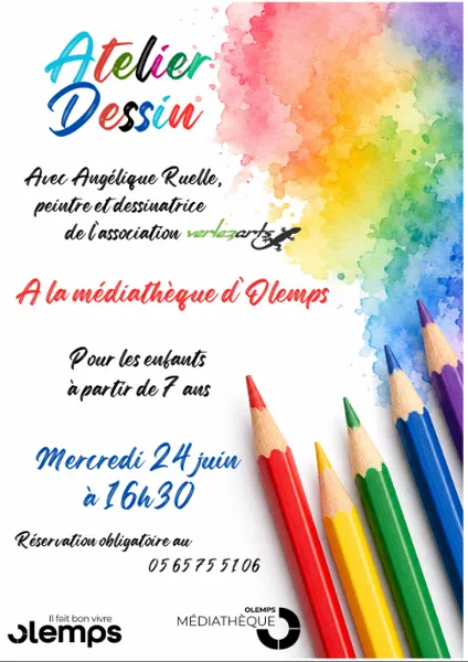 Atelier Dessin à la médiathèque