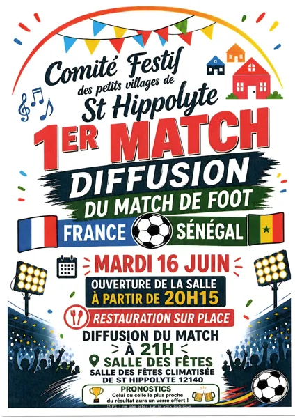 Diffusion du match France-Sénégal