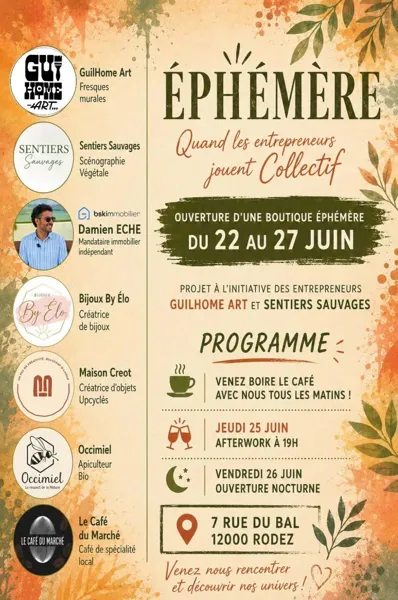 Ephémère:quand les jeunes entrepreneurs jouent collectif