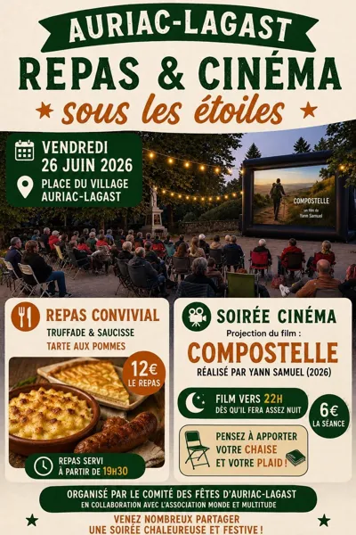 Repas et Cinéma sous les étoiles