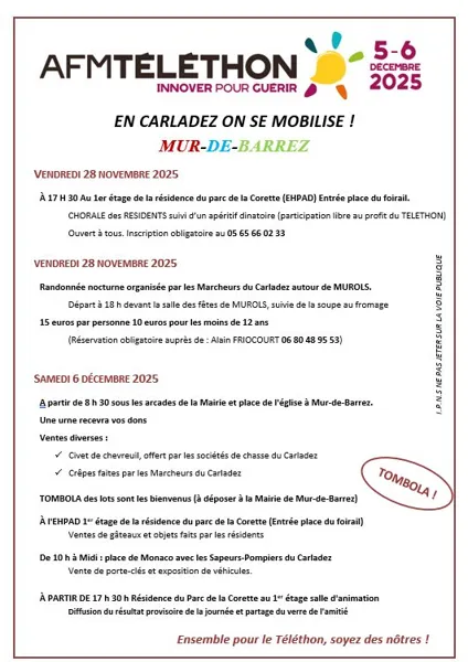 , Téléthon Carladez