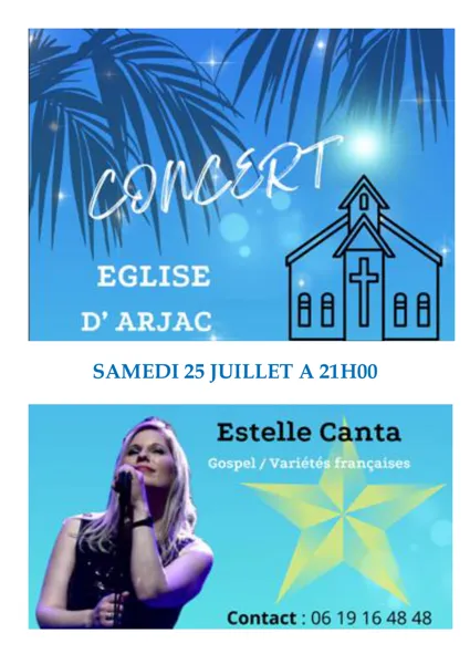 Concert église d'Arjac