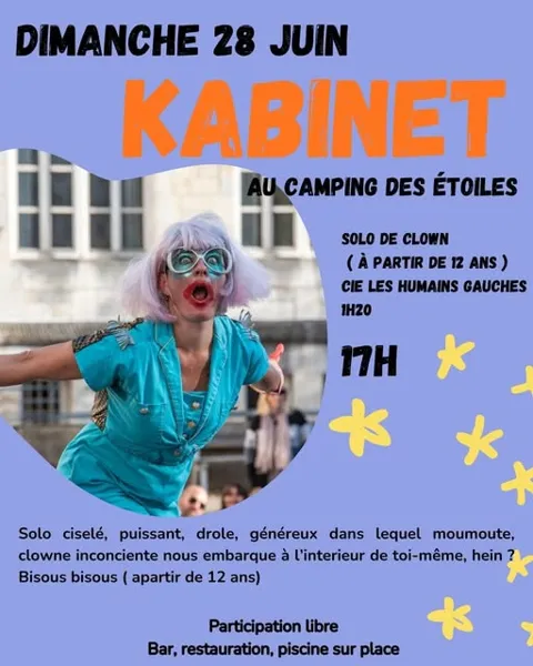 Spectacle de clown au Camping des Étoiles