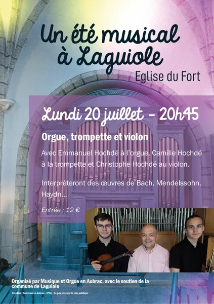 Concert orgue, trompette et violon - Un été musical