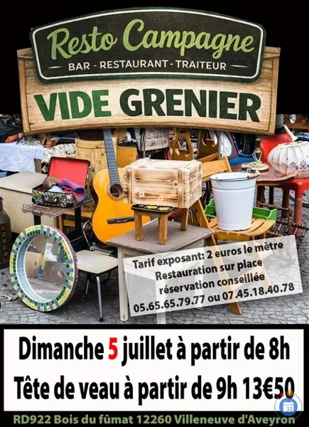 Vide-greniers au Resto Campagne