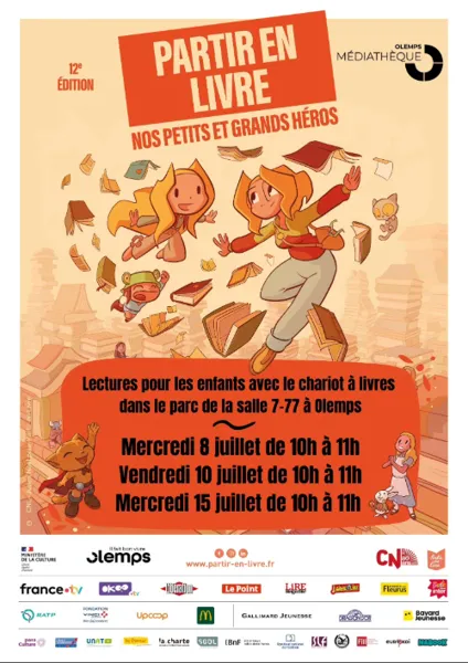 Lecture en extérieur pour les enfants :