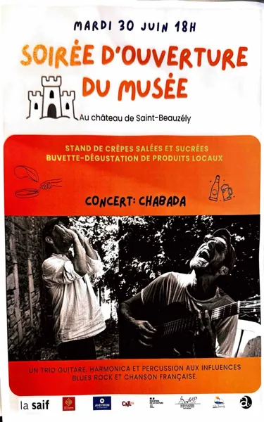 Soirée d'ouverture du Musée au Château de Saint-Beauzély