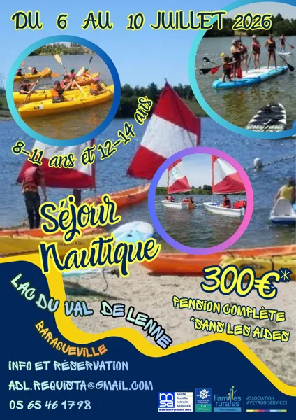 ALSH Réquista - Séjour nautique au lac du Val de Lenne