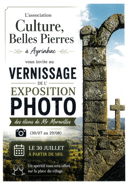 Exposition photos des élèves de M. Méravilles à Ayrinhac
