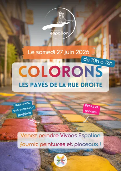 Colorons les pavés de la Rue Droite