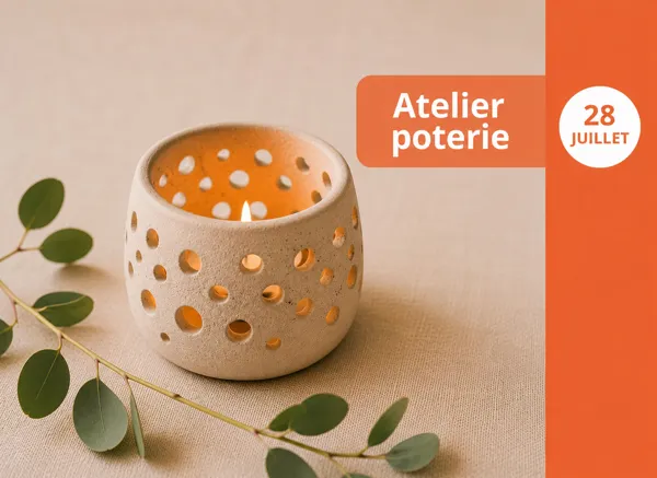 Atelier : Photophore en céramique
