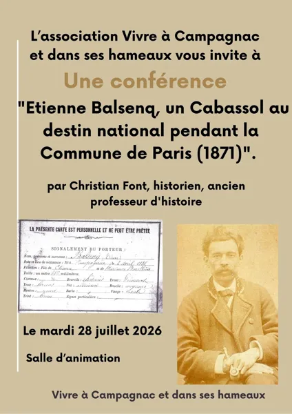 CONFERENCE ETIENNE BALSENQ