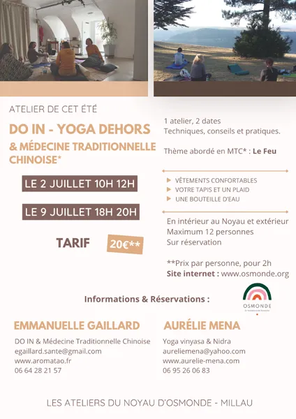 Atelier yoga et Do In - Noyau D’Osmonde
