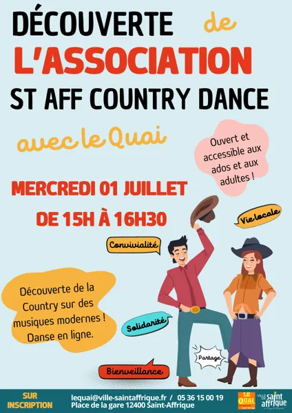 Découverte des Associations : Initiation à la danse country