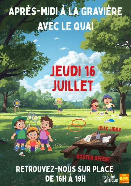 Après-midi estivale : Un moment de détente en plein air à la Gravière