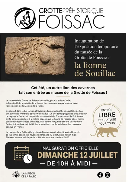 Inauguration de l'exposition : la Lionne de Souillac