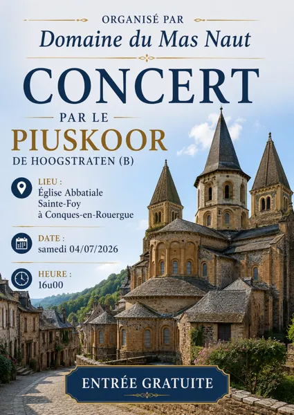Concert par le Piuskoor de Hoogstraten