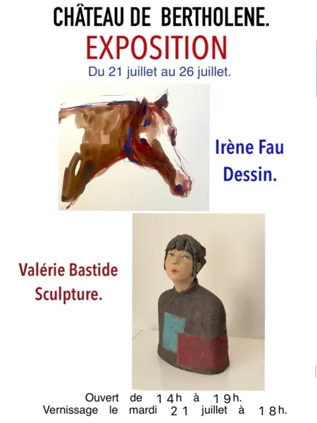 Exposition dessin et sculpture à Bertholène