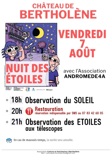 Observation du soleil & nuits des étoiles
