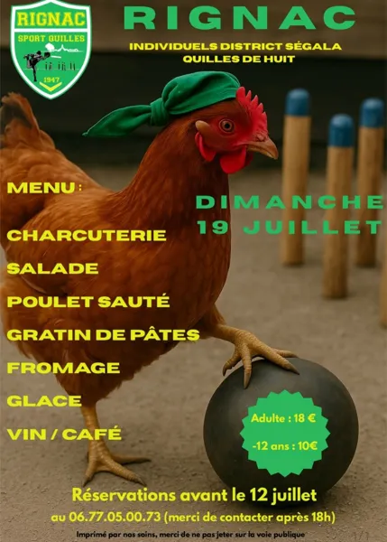 Quilles de 8 - individuels district Ségala