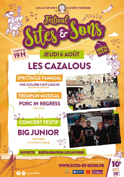 Festival Sites et sons 2026 - 06 août - les Cazalous -