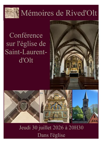 Conférence sur l'église de Saint-Laurent-d'Olt, Mémoires des Rives d'Olt