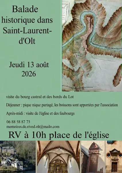 Balade historique dans Saint-Laurent-d'Olt