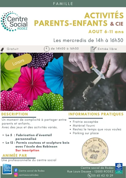 Activités parents & enfants (6-11 ans)