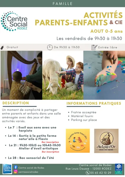 Activités parents & enfants (0-5 ans)