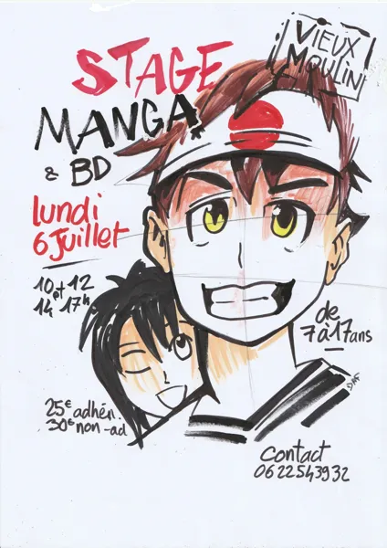 Lundi  6 juillet 2026   :    MANGA  et BD  (10h- 12h et 14h-17h), APSM