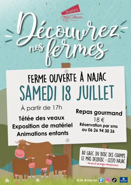 Ferme ouverte à Najac ! Gaec du Bosc des Champs