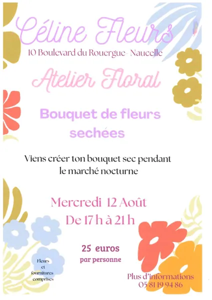 Atelier floral : Bouquet de fleurs séchées